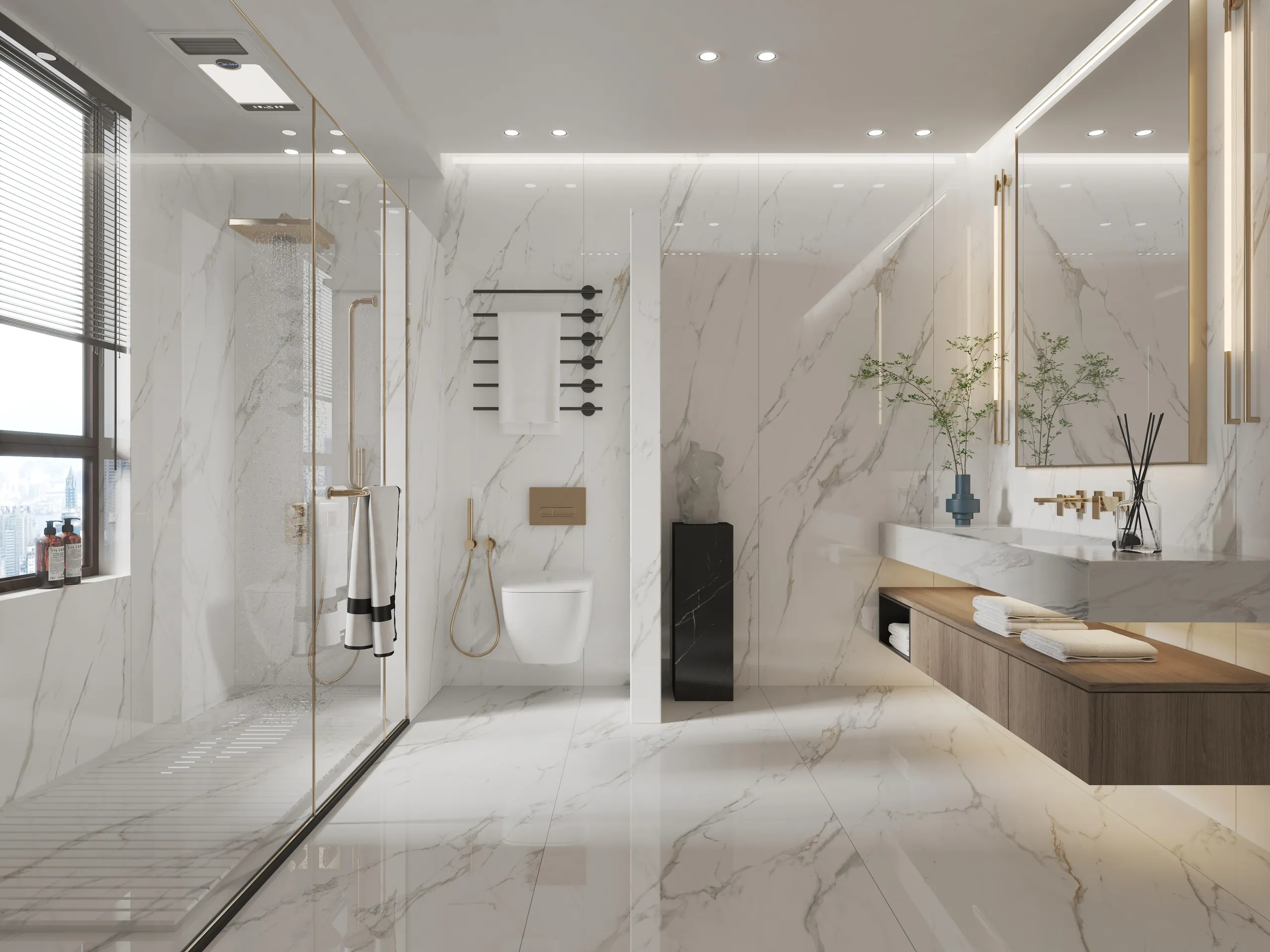 Detailed bathroom ready for deep cleaning